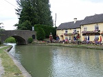 Moor your hire boat by a canalside pub
