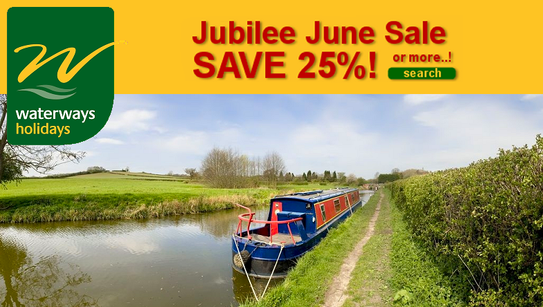 Waterways Holidays - 25% Jubilee June Special Offers