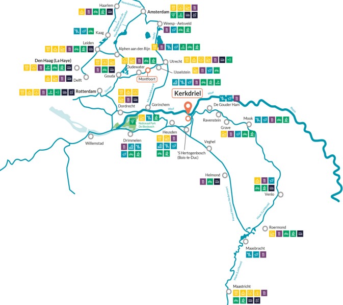 Kerkdriel & the Netherlands map