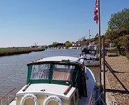 Moorings at Reedham village