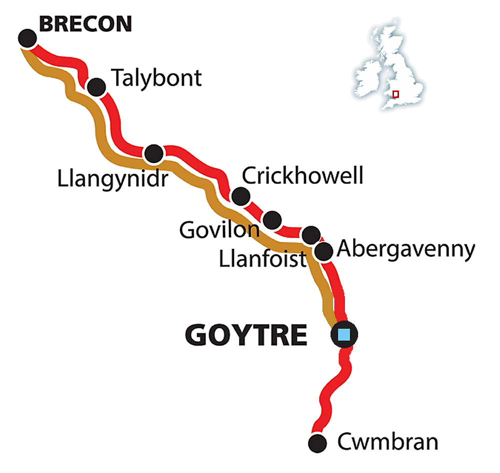 Goytre Map