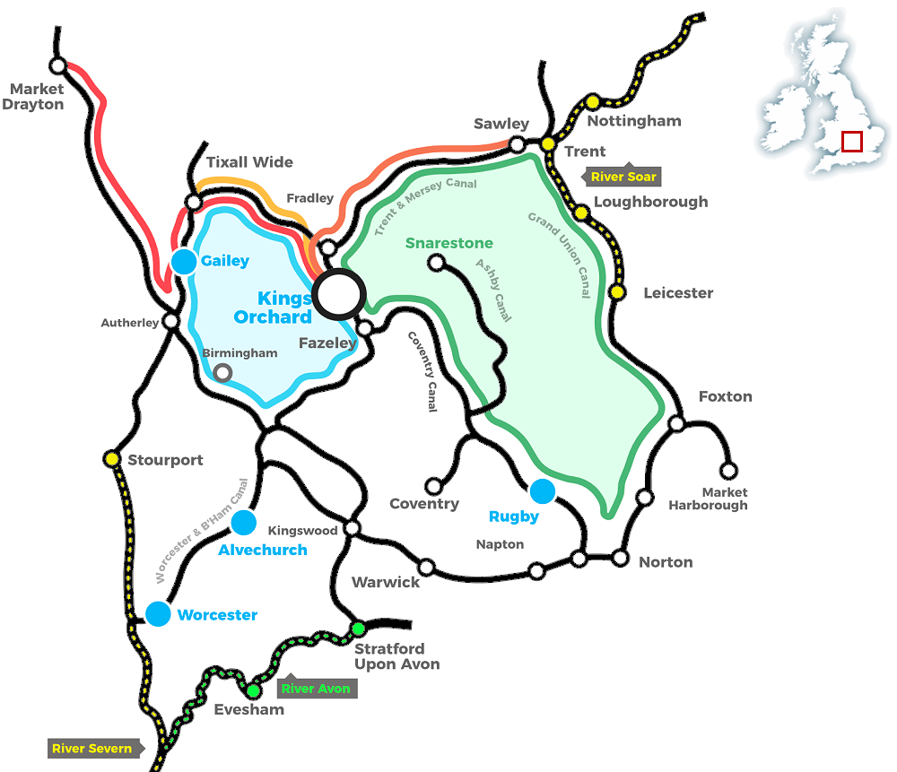 Kings Orchard Map