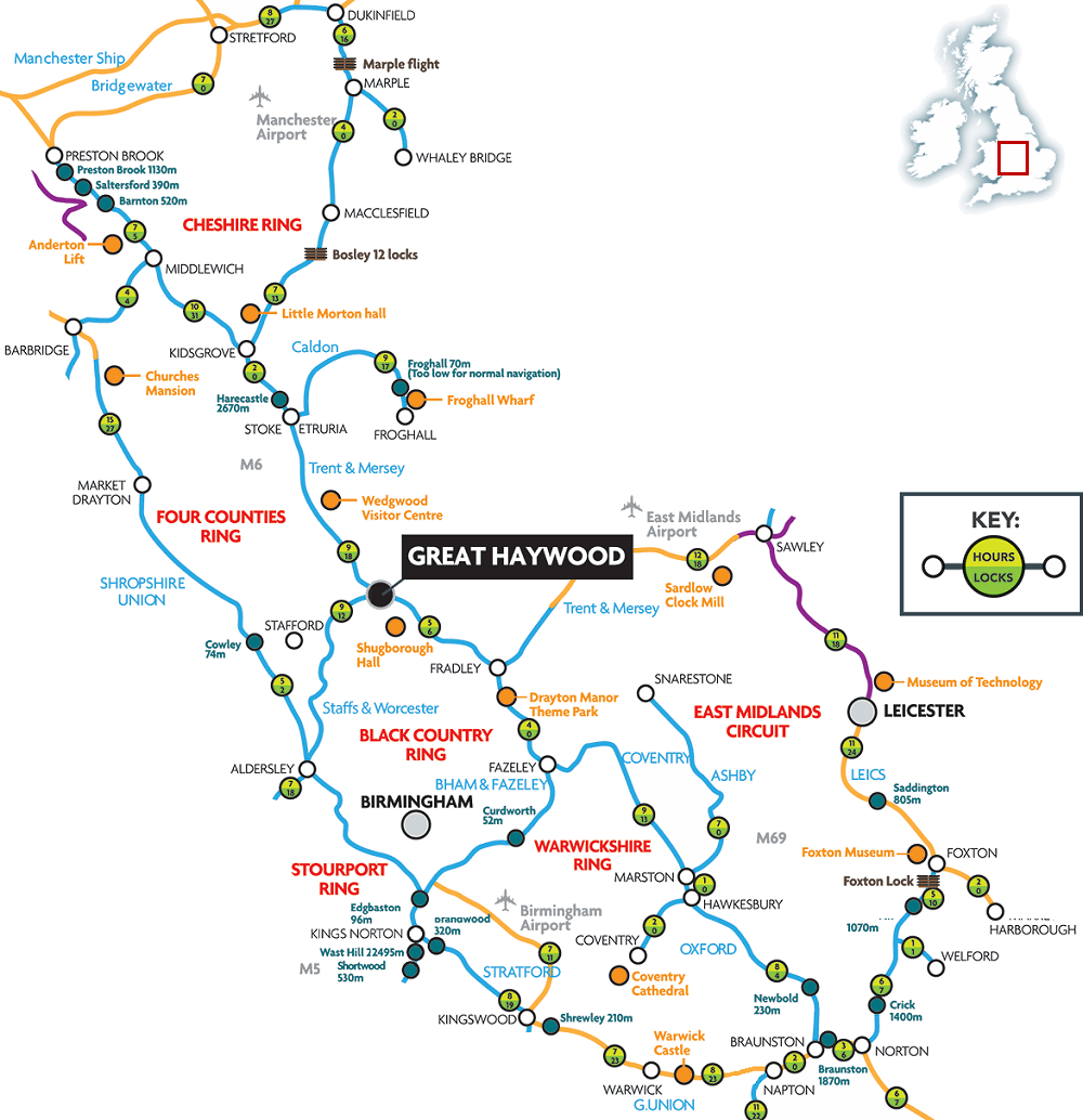 Great Haywood map