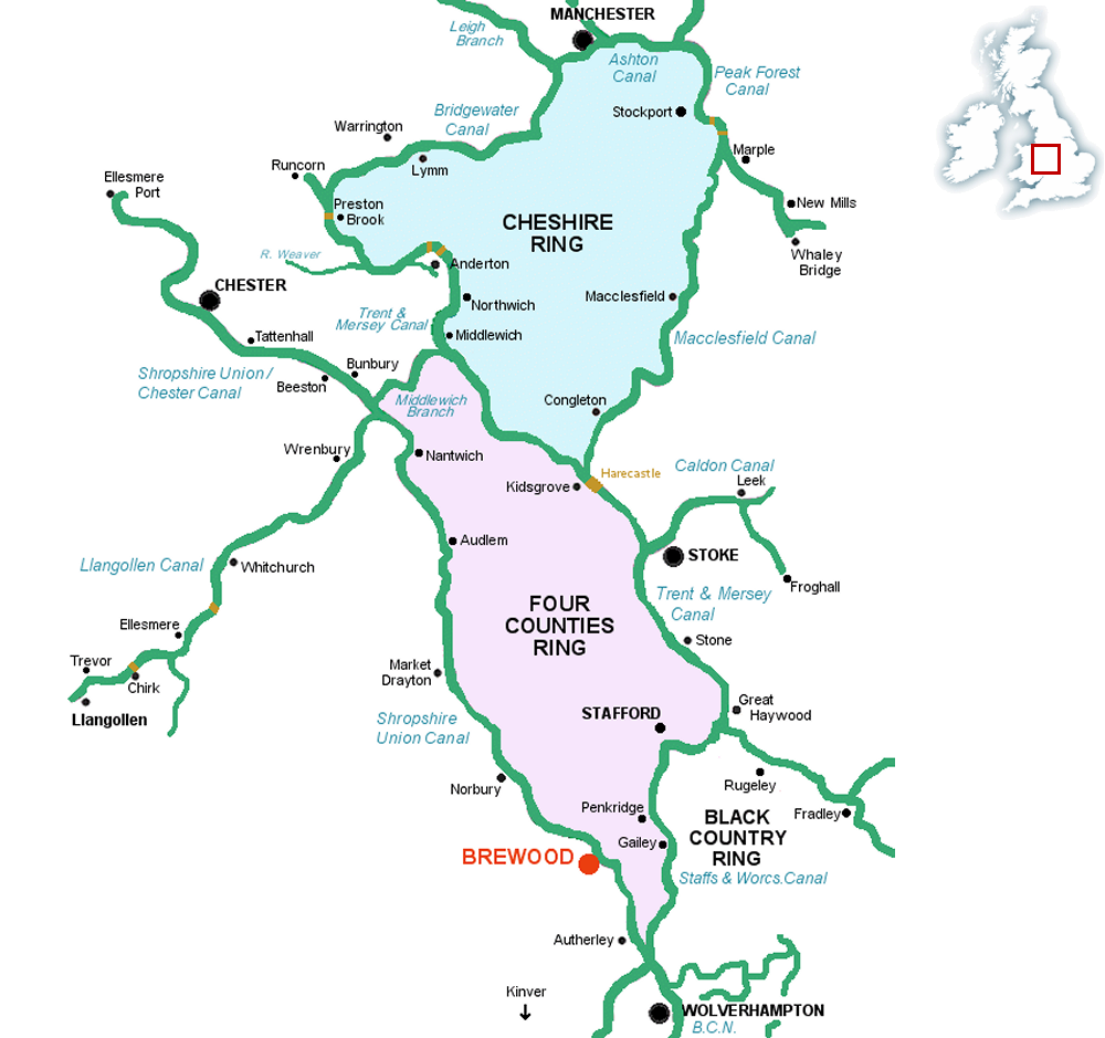 Brewood map