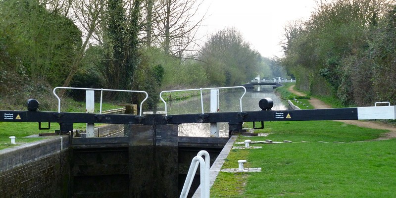 Lock on the Kennet & Avon Canal