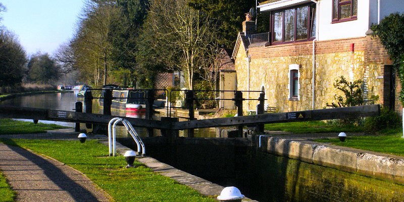 Lock on the Grand Union Canal