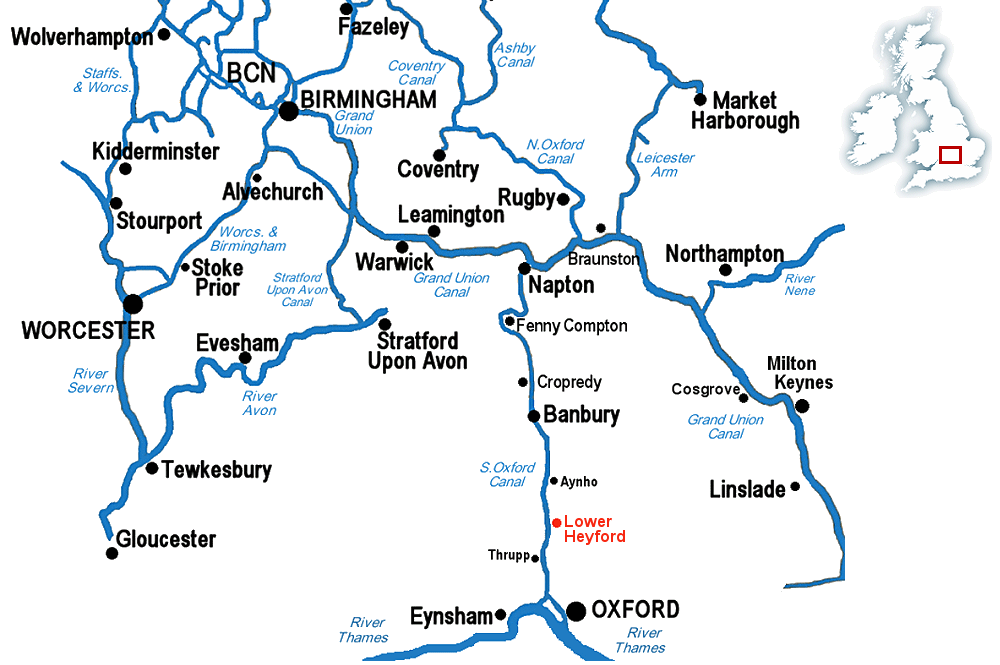 Lower Heyford map