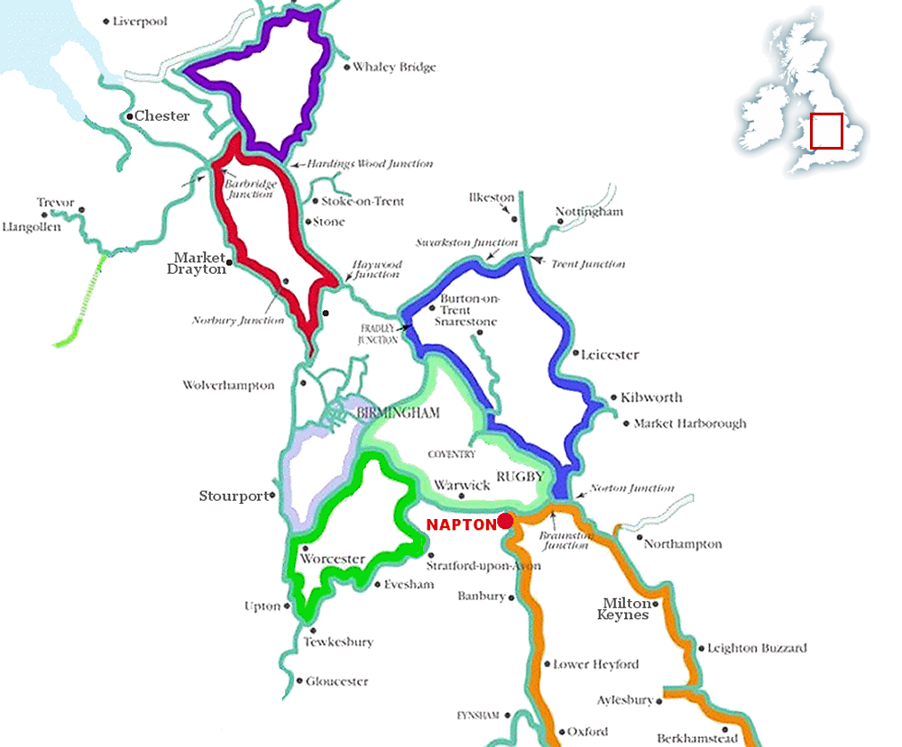 Napton route map
