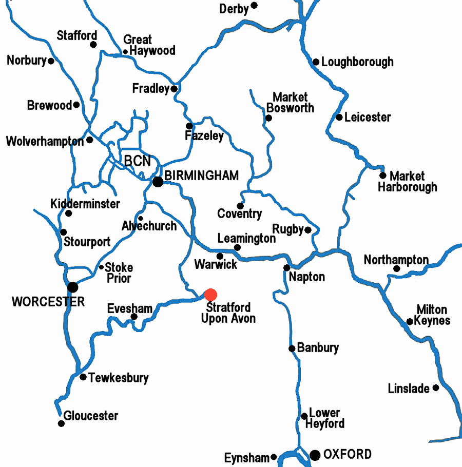 Stratford-upon-Avon map